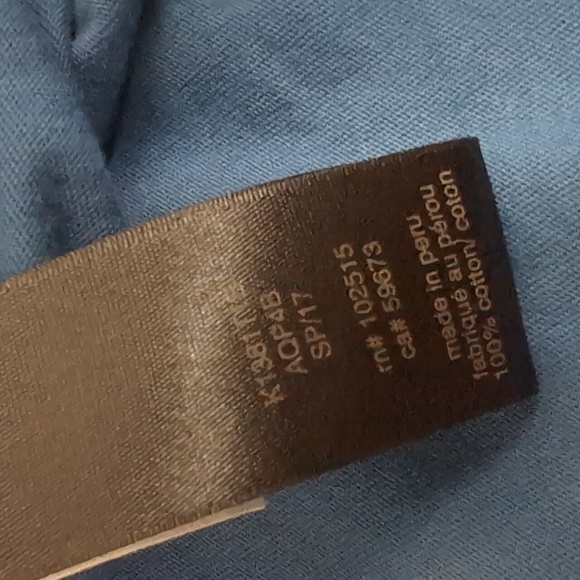 ✌️ John Varvatos Burnout Peace Polo ✌️ Size XL In Blue - Picture 6 of 11